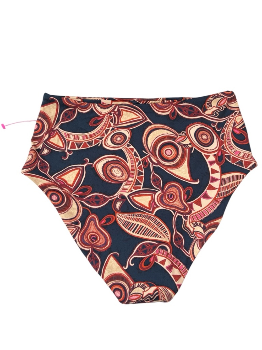 A.L.C. Isla High Waist Bikini Bottom Navy Boho Print Size S NWOT Luxury Swim - Picture 5 of 9